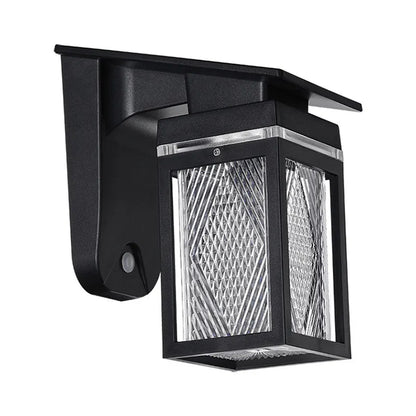 Solar Wall Lights Outdoor Waterproof IP54 3 Color LED Lantern Safety Light for Patio Garden Deck Porch Barn Garage
