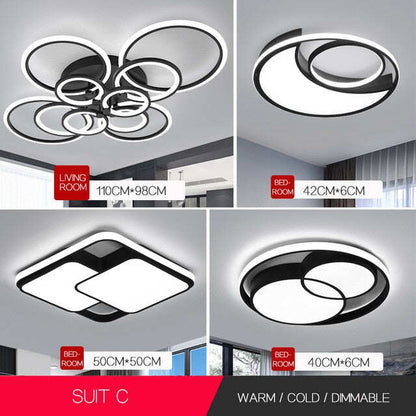 acrylic room modern nordic pendant hanging living room led light bedroom lamp color changing lights led chandelier lighting