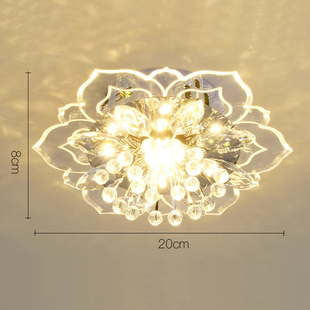 Spotlight led ceiling lamp embedded crystal downlight corridor lamp modern minimalist creative porch lamps