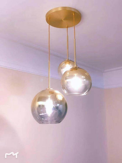 Loft Modern Pendant Light Silver Gold Glass Ball Hanging Lamp Hanglamp Kitchen Light Fixture Dining Living Room Luminaire