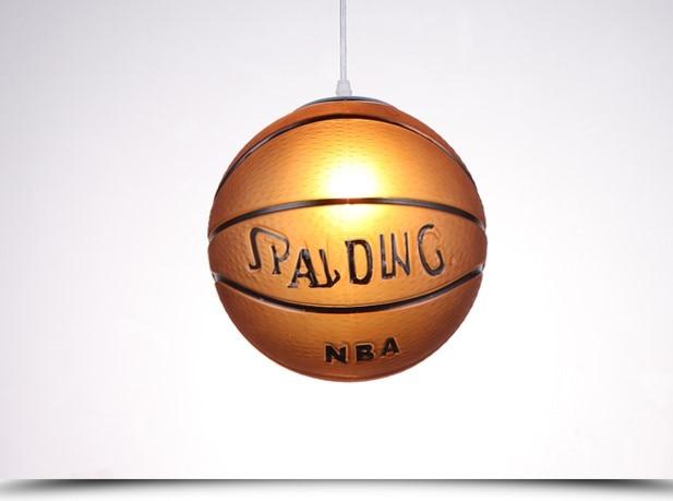 New Pendant Lights Football Glass Basketball Pendant Lamp Kitchen Hanglamp Bedroom Restaurant Children Room Decor Light Fixtures