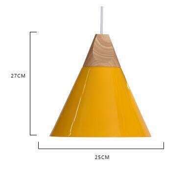 Nordic Combined Bar Real Wood Pendant Lights Multicolor Aluminum Lamp Shade Pendant Lamps for Dining Room Home Lighting Fixture