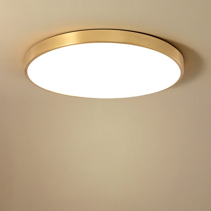 Ultra-thin LED ceiling lamp gold lamp surface installation living room bedroom remote home decoration lighting