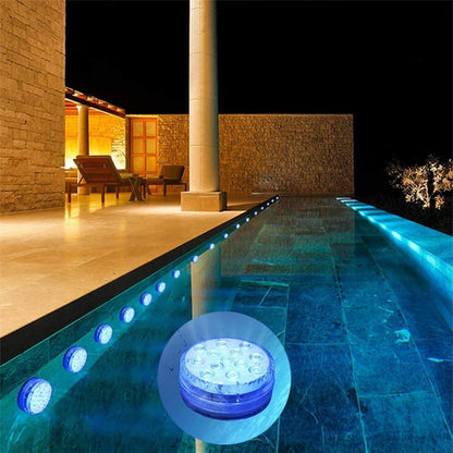 Upgrade Magnet RGB Submersible Light IP68 13LEDs Underwater Night Lamp Outdoor Vase Bowl Pond Swimming Pool Decor Lamp