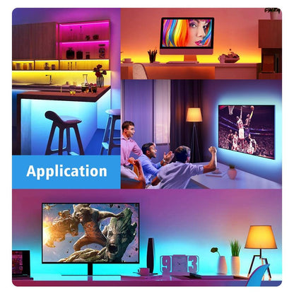 LED Strip Light USB Bluetooth APP 1M 2M 3M 4M 5M TV Backlight Screen Lighting Music Sync RGB Tape Led Lights For Room / Desk