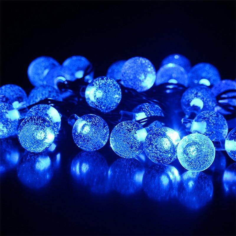5M 7M 10M Solar Lamp Crystal Ball LED String Lights Flash Waterproof Fairy  For Outdoor Garden Christmas Wedding Decoration