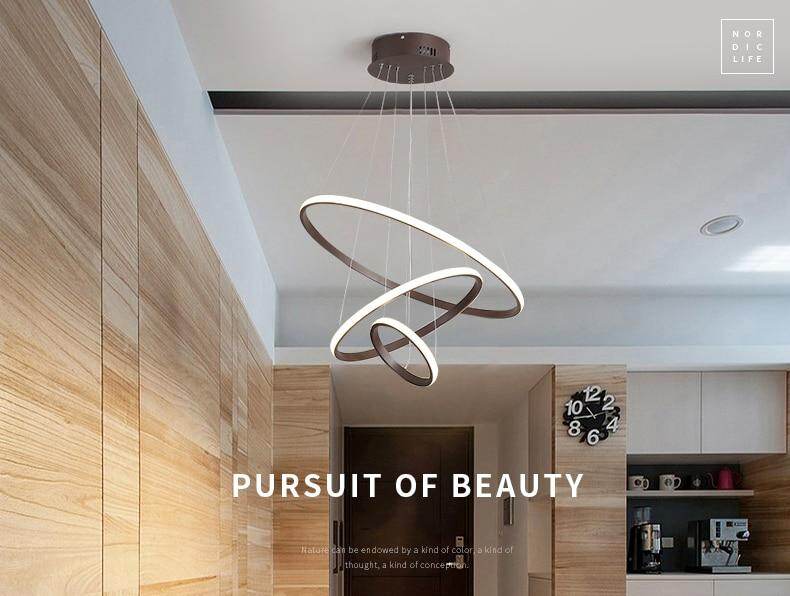 Modern LED Pendant Lights For Kitchen Dining Room Lustre Pendente Hanging Ceiling Lamp Deco Maison Halat Avize AC90-260v
