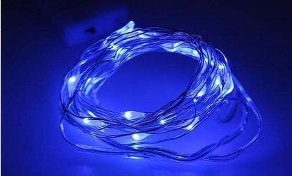 50 100 LED Outdoor Light String Fairy Garland Battery Power Copper Wire Lights For Party Christmas Wedding 5 Colors