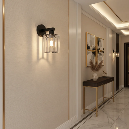 Modern Crystal LED Wall Lamp Bedroom Study Bedside Hotel Bedside Wall Lights Living Room Decoration Wall Lamps