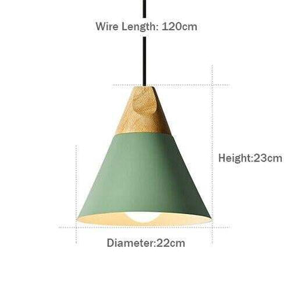LED Pendant Lights Aluminum Wood Pendant Lamps E27 Modern Hang Lamp Kitchen Restaurant Bar bedroom living room light fixtures