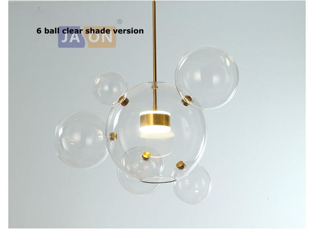 LED Nordic Iron Glass Mickey Gradual Blue LED Lamp LED Light.Pendant Lights.Pendant Lamp.Pendant light For Dinning Room Foyer