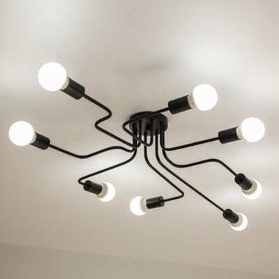 Vintage Ceiling Lights Iron Personality Ceiling Lights for Living & Bed Room