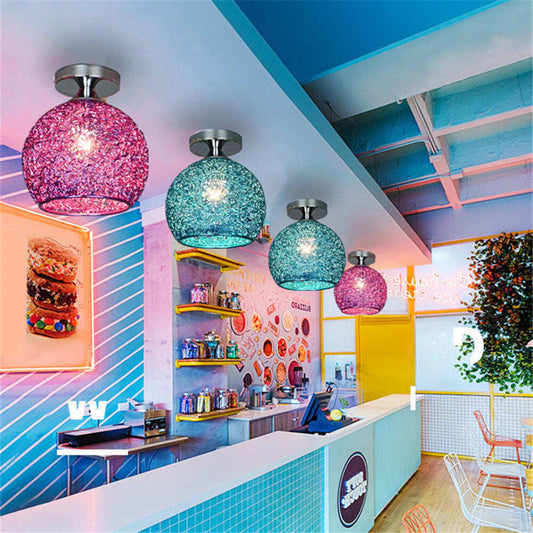 Modern LED Colorful Ceiling Light Aluminum E26/27 Kitchen Bedroom Porch Dining Room Balcony Decoration Light Fixture