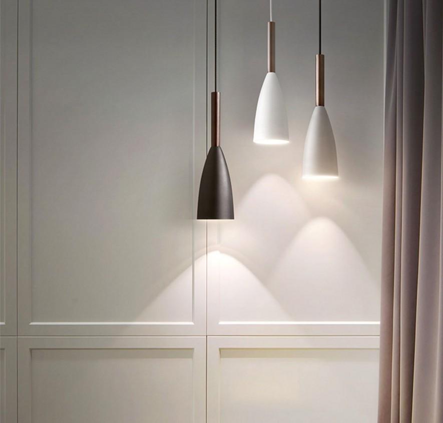 Wood Pendant Lights E27 LED Modern Hanglamp Nordic Lamp Living Room Restaurants Kitchen Dining Bar Droplight