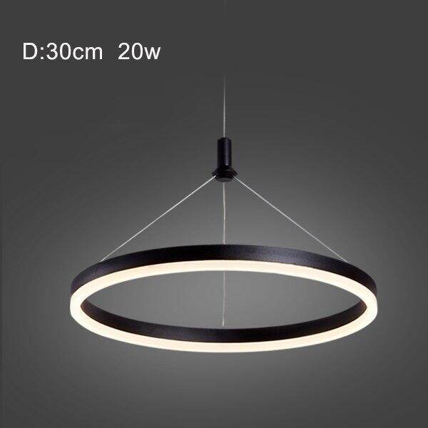 Modern Led Pendant Lamps For Dinning Room Acrylic Round Circle Hanging Lamp Led Dining Room Kitchen Pendant Light
