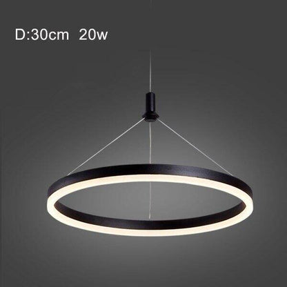 Modern Led Pendant Lamps For Dinning Room Acrylic Round Circle Hanging Lamp Led Dining Room Kitchen Pendant Light