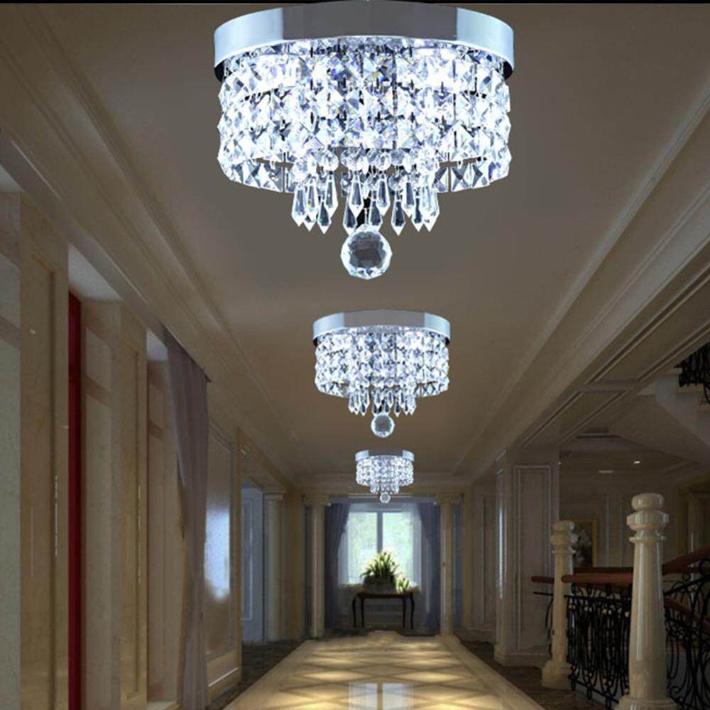 Modern Crystal Pendant Lights LED Corridor LED Pendant Crystal Lights Living Room Crystal Pendant lamp