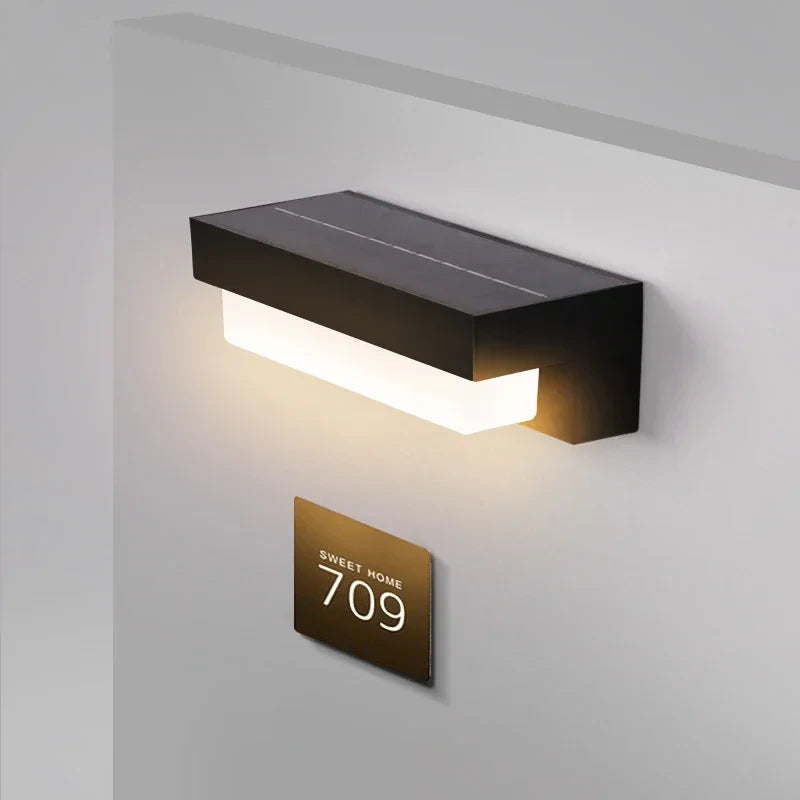 LED Outdoor Solar Wall Lights Waterproof Solar  Light Balcony Villa Doorway Courtyard Walled Lighting