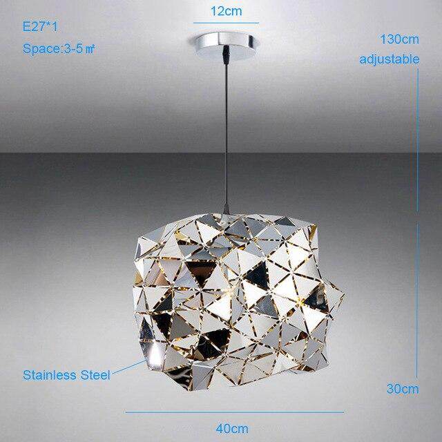 Modern Stainless Steel Pendant Lights Minimalist Style Pendant Lights Dining Room Lled Pendant Lamps Led Luminaire Suspendu