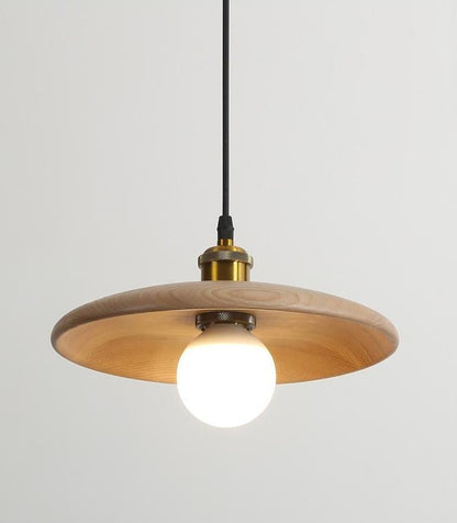 Nordic Solid Wood Lamp Restaurant Chandelier Single Head Art