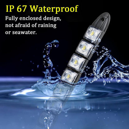 2Pcs/Set LED Signal Navigation Light Strip Waterproof Port Starboard Marine Boat Car Auto Signal Navigation Light Strip New