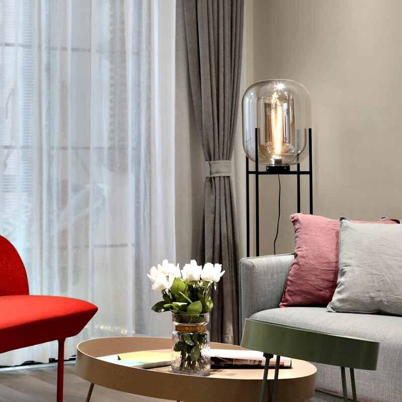 Modern home deco lighting Nordic floor lights LED living room standing fixtures Glass illumination bedroom floor lamps