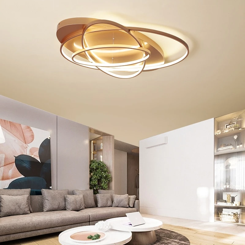 Oval Led Ceiling Lights Luminaire Plafonnier For Living Room Kitchen Bedroom Lampen Modern Light Fixtures Verlichting