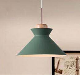 Nordic simple modern bedroom personality bar creative wrought iron color dining restaurant chandelier solid wood lamp