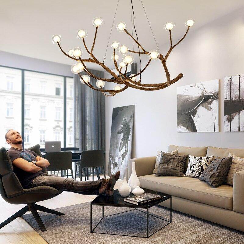 Nordic Lamp LED Pendant Lights Resin Iron Glass Bubble Industrial Lamp Restaurant Bedroom Hanging Lamp LOFT Designer Lamp