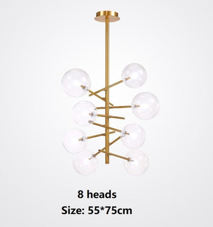 Europe Modern Creative Glass Pendant Light magic beans Glass Bubbles Study Livingroom Restaurant Cafe Decoration Lamp