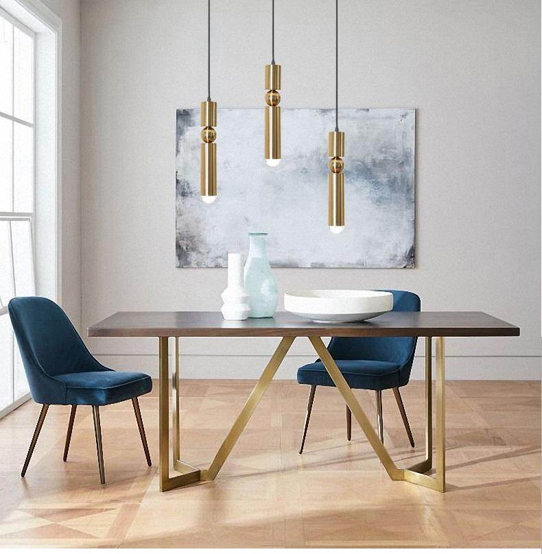 Nordic Pendant Lamp Modern Kitchen Lamp Dining Room Bar Counter Shop Pipe Pendant Down Tube LED Lights office Loft Living Room