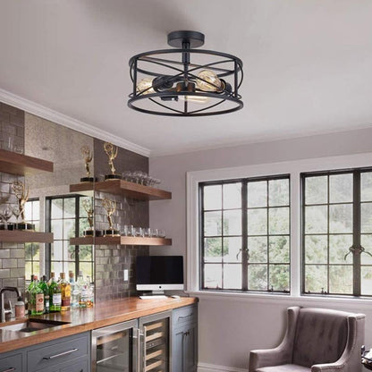 Vintage Industrial Wind Suction Top Lamp American Farmhouse Restaurant Bedroom Balcony Lamps
