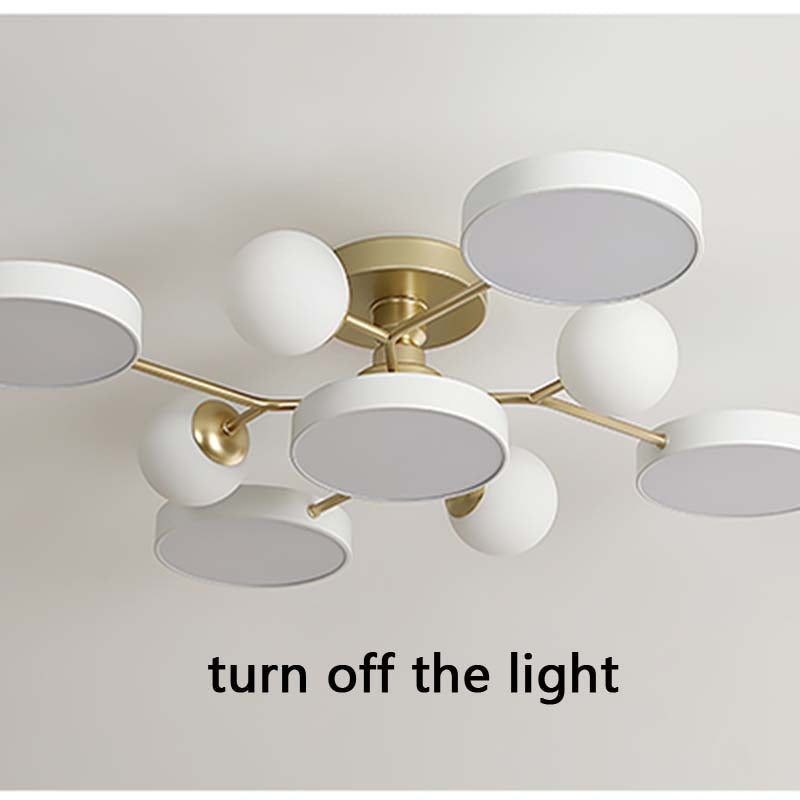 Modern Simple Living Room Lamp Light Luxury Atmosphere Bedroom Ceiling Lamp Personalized Dining Room Light