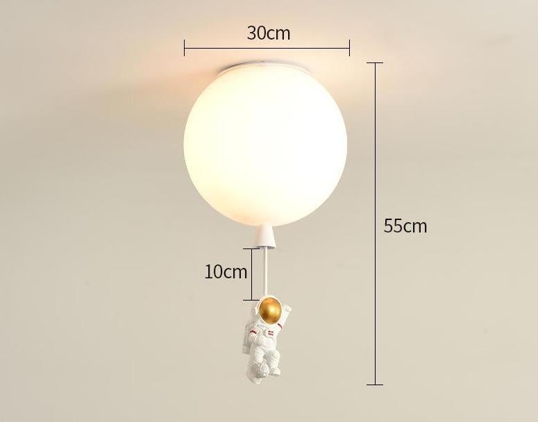 Creative Astronaut Children's Room Lamp Bedroom Ceiling Lamp