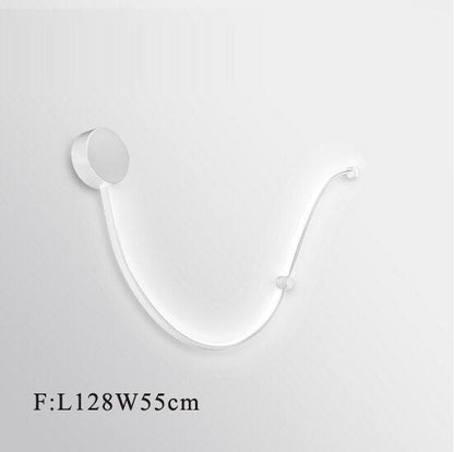 LED Postmodern Nordic Iron Aluminum Acrylic Belt LED Lamp LED Light Wall lamp Wall Light Wall Sconce For Store Bedroom Corridor