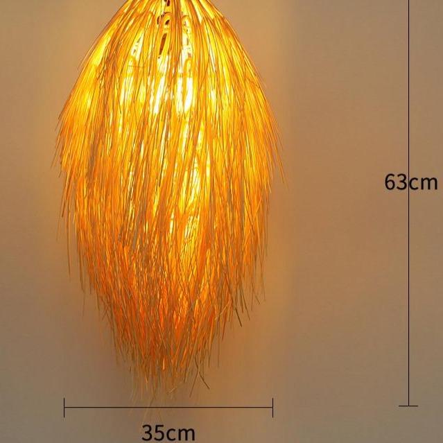 Creative Service Handmade Rattan Lamp Hot Pot Restaurant Bamboo Chandelier