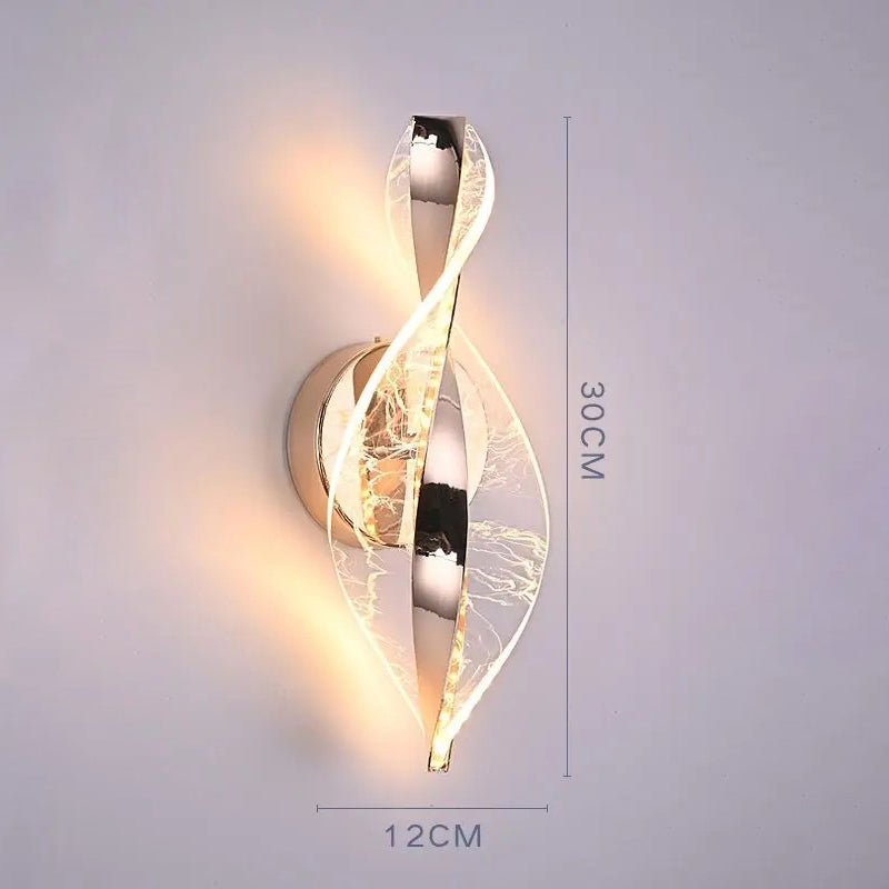 Nordic LED Wall Lamp  Living Room  Indoor Lighting Originality Lamps Modern LED Acrylic Bedside Wall Light