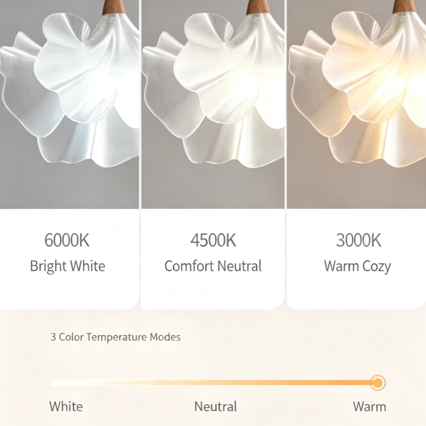 Flower Shaped Pendant Light Modern Minimalist Chandelier for Dining Room Living Room Bedroom Cafe Decor