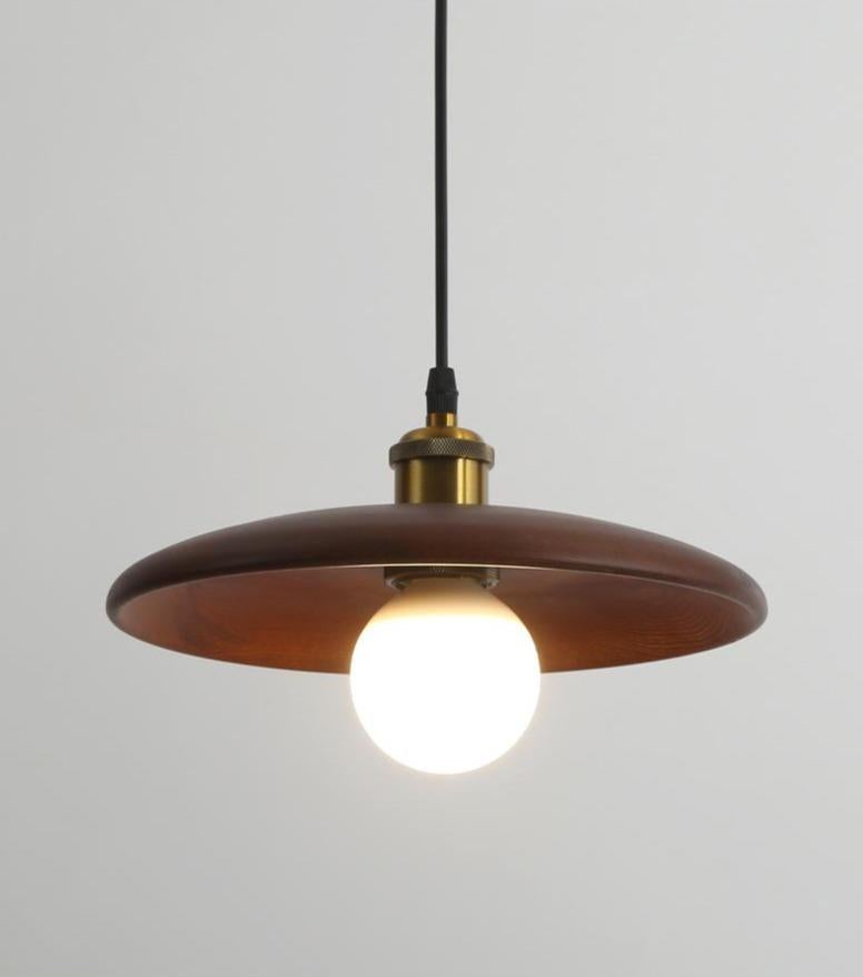 Nordic Solid Wood Lamp Restaurant Chandelier Single Head Art