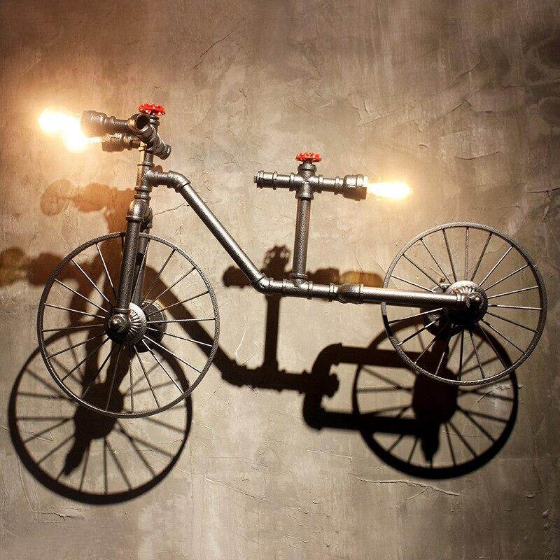 Creative Retro Bicycle Chandelier Industrial Wind Iron Art Craft Light Restaurant/bar/Cafe Decorative Light