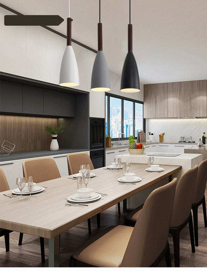 Modern Loft Simple Pendant Lights E27 Led Single Head Hanging Lamp For Kitchen Living Room Bedside Restaurant Cafe Office Room