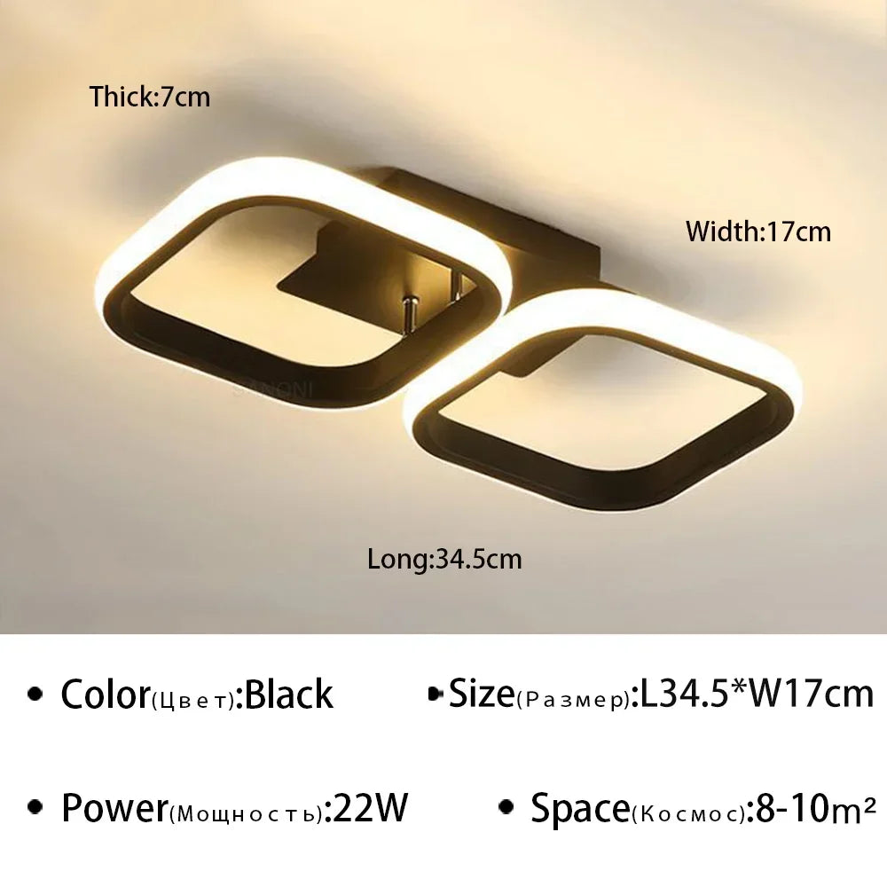 Modern LED Ceiling Lights Chandeliers for Aisle Hallway Bedroom Living Dining Room Indoor Decor Luster Ceiling Lighting Fixtures