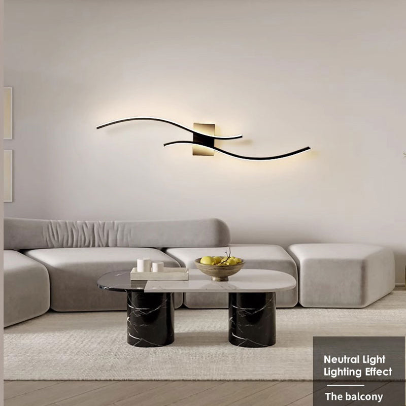 Indoor LED Wall Lamps for TV Background Corridor Aluminum LED Wall Lights Wall Sconce Lighting