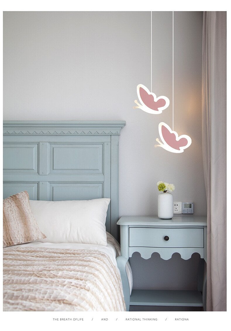 creative cute heart-shaped LED pendant lights net red shop/aisle/bedside children's lamp restaurant bar 2 head pendant lamp