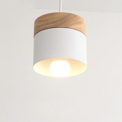 LED Wood Pendant Light Modern Nordic Pendant Lamp LED Pendant Lighting Bedroom Bedside Study Corridor Hotel Pendant Lamps
