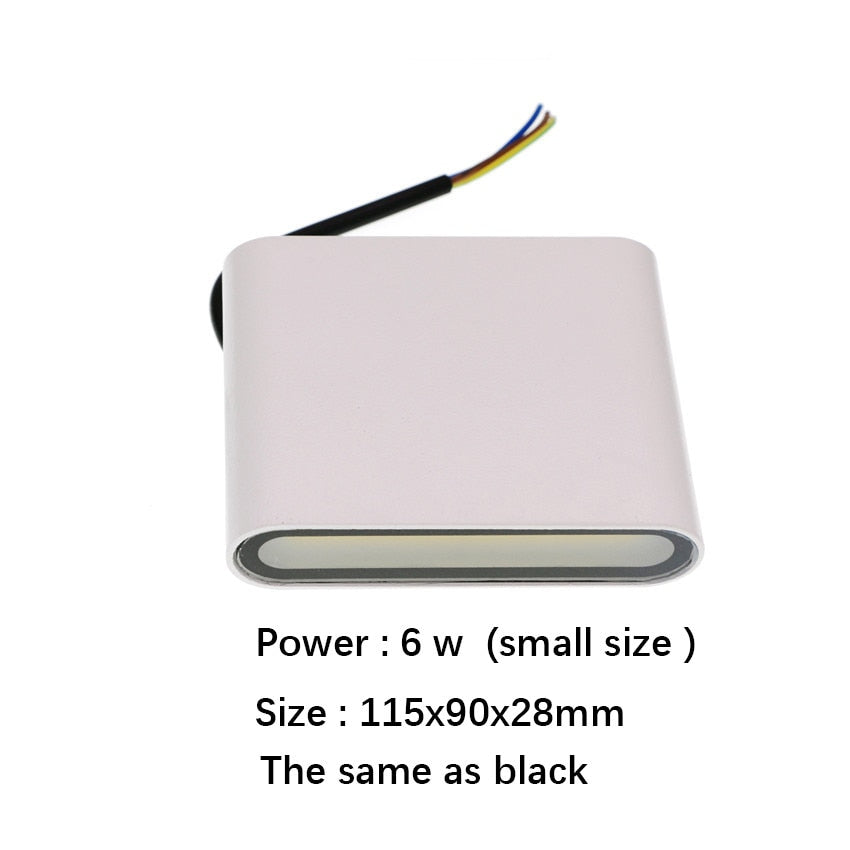 Outdoor Waterproof IP65 Wall Lamp  6W/12W LED Wall Light Modern Indoor/Outdoor Decor Up Down Dual-Head Aluminum Wall Lamp NR-10