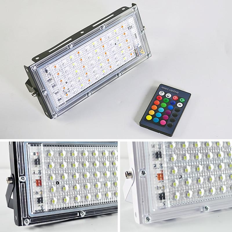 LED Floodlight 100W 50W 10W LED Spotlight IP65 Waterproof Outdoor Refletor Lighting Square Lamp Garden Flood Light