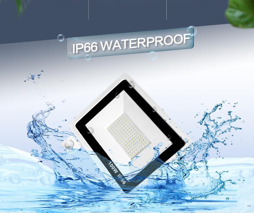 PIR Motion Sensor LED Floodlight 10W 20W 30W 50W 100W Waterproof Outdoor Wall Garden LED Spotlight Reflector Foco Lamp