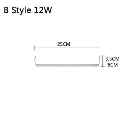 Modern Wall Lamp Super Bright Long Strips Led Mirror Light Simple Style Indoor Decors Acrylic Lamps For Bathroom Bedroom Kitchen
