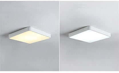 Modern LED Ceiling Light Ultra-thin Colorful Square  Iron Acrylic Kitchen Bedroom Indoor Dustproof Lighting Fixture
